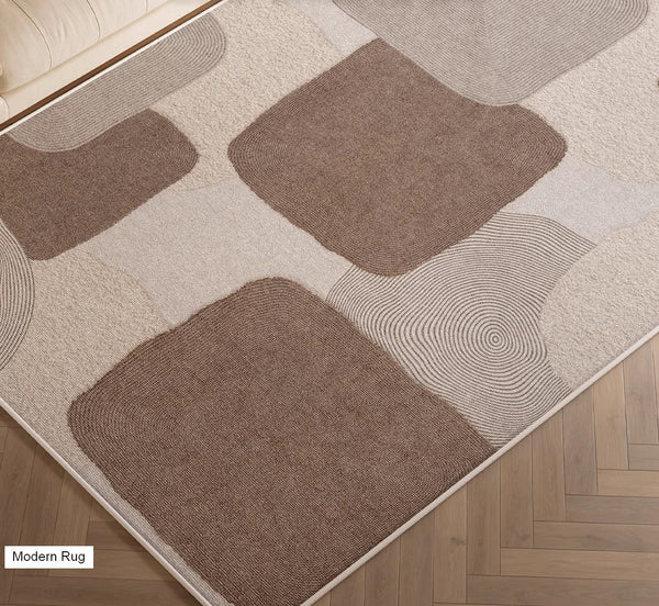 Unique Large Contemporary Floor Carpets for Living Room, Dining Room Modern Rugs, Extra Large Geometric Modern Rugs in Bedroom, Modern Rugs for Sale-ArtWorkCrafts.com