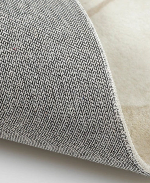 Bedroom Abstract Modern Area Rugs, Geometric Round Rugs for Dining Room, Circular Modern Rugs under Chairs, Contemporary Modern Rug for Living Room-ArtWorkCrafts.com