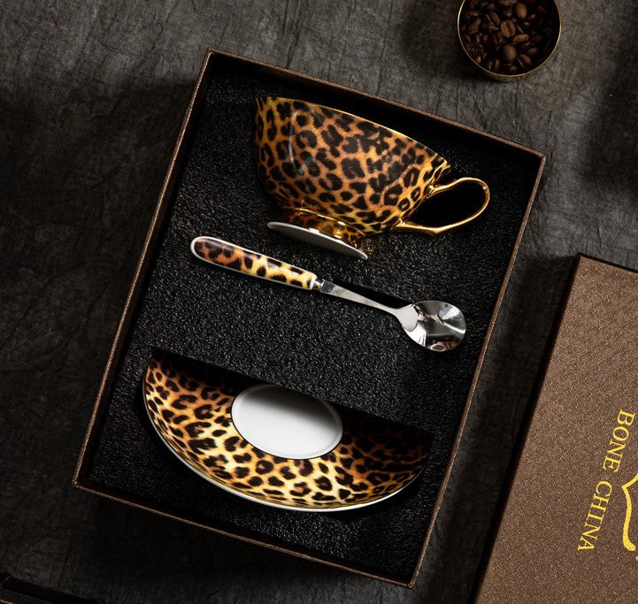 Modern Ceramic Cups, Creative Bone China Porcelain Tea Cup Set, Elegant Ceramic Coffee Cups, Unique Tea Cups and Saucers in Gift Box-ArtWorkCrafts.com