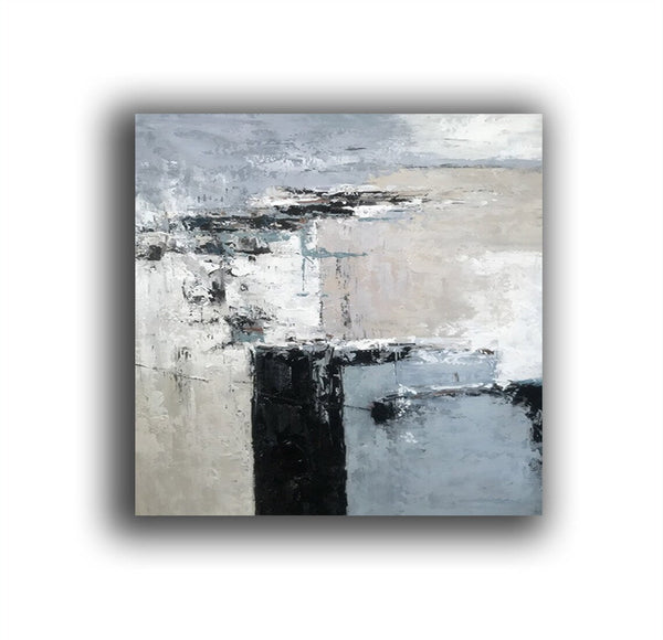 Simple Acrylic Paintings, Modern Wall Art Paintings for Living Room, Dining Room Acrylic Paintings, Heavy Texture Canvas Art, Buy Art Online-ArtWorkCrafts.com