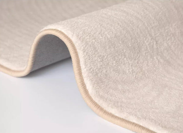 Dining Room Modern Rugs, Cream Color Modern Living Room Rugs, Thick Soft Modern Rugs for Living Room, Contemporary Rugs for Bedroom-ArtWorkCrafts.com
