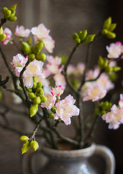 Cherry Blossom, Sakura Flowers, Creative Flower Arrangement Ideas for Home Decoration, Unique Artificial Flowers, Simple Artificial Floral for Bedroom-ArtWorkCrafts.com