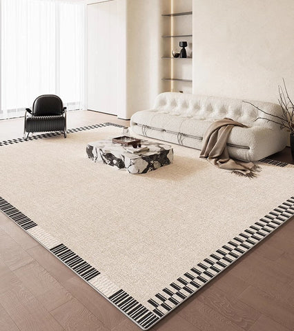 Bedroom Floor Rugs, Contemporary Area Rugs for Dining Room, Modern Rug Ideas for Living Room, Simple Abstract Rugs for Living Room-ArtWorkCrafts.com