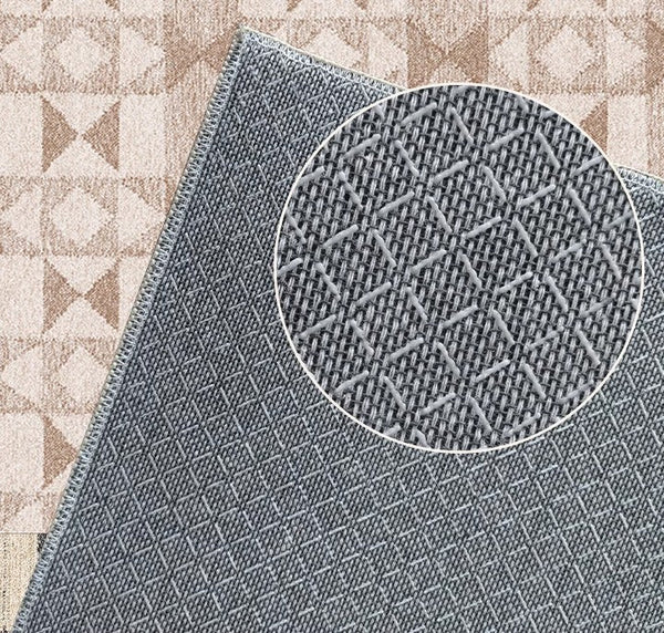 Contemporary Abstract Rugs under Dining Room Table, Large Modern Rugs for Living Room, Mid Century Modern Rugs for Bedroom-ArtWorkCrafts.com