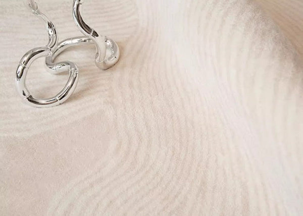 Cream Color Modern Living Room Rugs, Dining Room Modern Rugs, Thick Soft Floor Carpets for Living Room, Soft Contemporary Rugs for Bedroom-ArtWorkCrafts.com