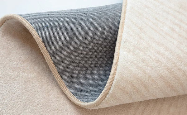 Cream Color Modern Living Room Rugs, Dining Room Modern Rugs, Thick Soft Floor Carpets for Living Room, Soft Contemporary Rugs for Bedroom-ArtWorkCrafts.com