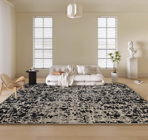 Modern Rugs for Interior Design, Modern Rugs for Bedroom, Contemporary Modern Rugs under Dining Room Table, French Style Soft Rugs for Living Room