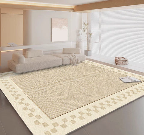 Geometric Contemporary Rugs Next to Bed, Contemporary Modern Rugs for Sale, Modern Carpets for Dining Room, Large Modern Rugs for Living Room-ArtWorkCrafts.com