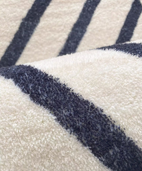 Geometric Modern Rug Ideas for Living Room, Thick Round Rugs for Dining Room, Abstract Contemporary Round Rugs for Bedroom-ArtWorkCrafts.com