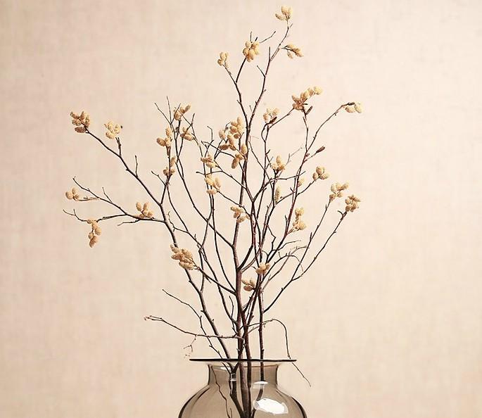 Natural Myrtle Twigs, Dried Branches for Flower Arrangement, Rustic Wedding Centerpiece Decor