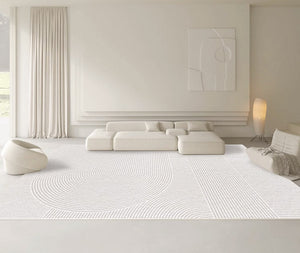 Geometric Modern Rugs for Dining Room, Simple Modern Carpets for Interior Design, Abstract Geometric Modern Rugs for Living Room, Soft Modern Rugs for Bedroom-ArtWorkCrafts.com