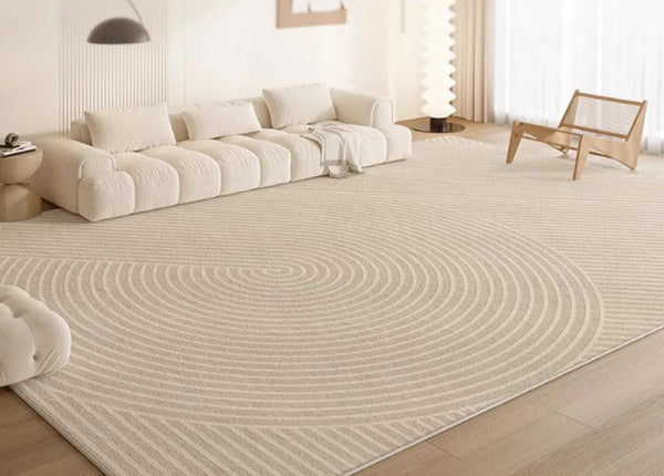 Geometric Modern Rug Placement Ideas for Dining Room, Large Modern Rugs for Living Room, Abstract Contemporary Modern Rugs for Bedroom-ArtWorkCrafts.com