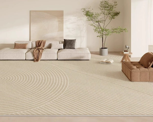 Geometric Modern Rug Placement Ideas for Dining Room, Large Modern Rugs for Living Room, Abstract Contemporary Modern Rugs for Bedroom-ArtWorkCrafts.com