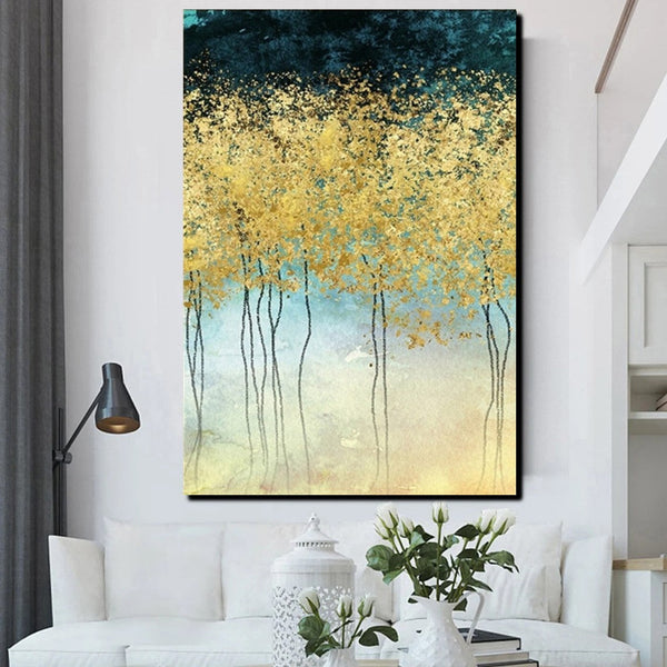 Buy Wall Art Online, Simple Abstract Art, Simple Modern Art, Bedroom Wall Art Ideas, Tree Paintings, Large Acrylic Painting on Canvas-ArtWorkCrafts.com
