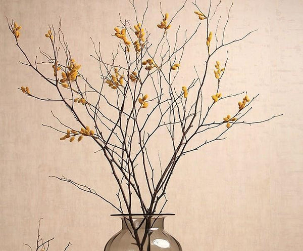 Myrtle Twigs, Natural Decorations, Flower Arrangement, Handmade Artificial Flower, Natural Dried Flower Twigs-ArtWorkCrafts.com