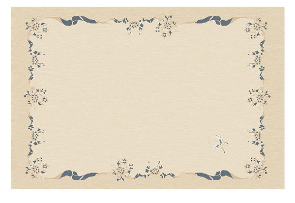 Cream Color Flower Pattern Rugs under Coffee Table, Large Modern Rugs for Bedroom, Modern Rugs for Living Room, Contemporary Modern Rugs for Dining Room-ArtWorkCrafts.com