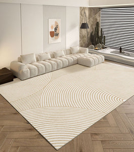 Abstract Modern Rugs for Living Room, Contemporary Modern Rugs Next to Bed, Modern Rugs under Dining Room Table, Simple Geometric Carpets for Kitchen-ArtWorkCrafts.com