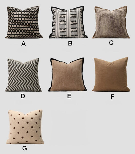 Modern Sofa Pillows, Geometric Modern Sofa Pillows, Decorative Pillows for Couch, Contemporary Throw Pillows, Modern Pillows for Dining Room-ArtWorkCrafts.com