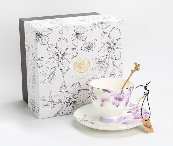 Luxury Tea Cup with Saucer, Elegant Coffee Cup, Porcelain Coffee Cup, Ceramic Tea Cup Set, Porcelain Tea cups, British Tea Cup Set, Afternoon Tea Cup with Saucer Set-ArtWorkCrafts.com