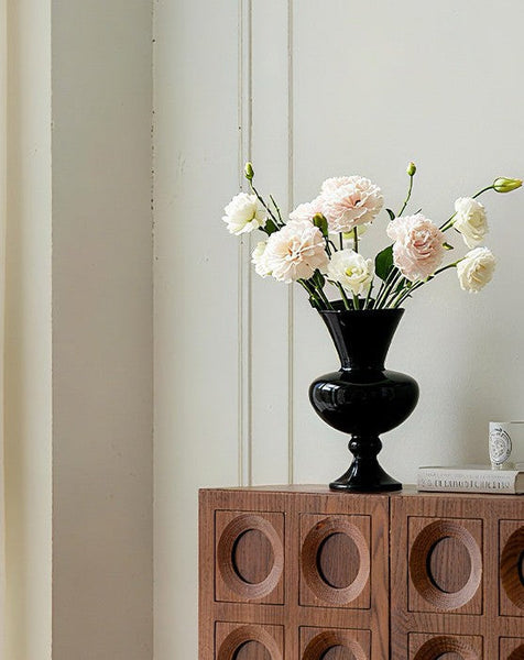 Handmade Modern Vases for Living Room, Modern Glass Vase for Flowers, Mid Century Glass Vases, Unique Decorative Glass Vase, Centerpiece Contemporary Vases on Table-ArtWorkCrafts.com