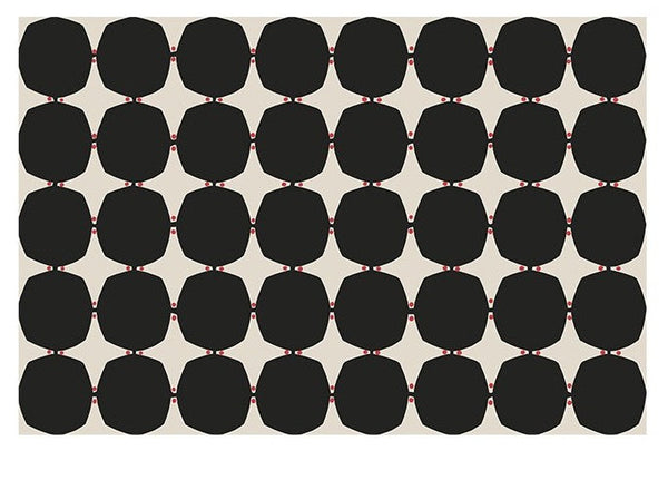 Dining Room Geometric Modern Rugs, Bedroom Modern Rugs, Black Modern Rugs for Living Room, Contemporary Modern Rugs under Coffee Table-ArtWorkCrafts.com