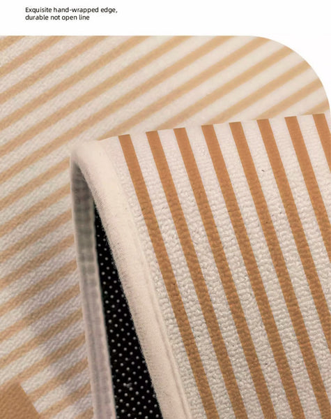 Large Modern Rugs for Living Room, Contemporary Modern Area Rugs for Bedroom, Geometric Round Rugs for Dining Room, Circular Modern Rugs under Chairs-ArtWorkCrafts.com