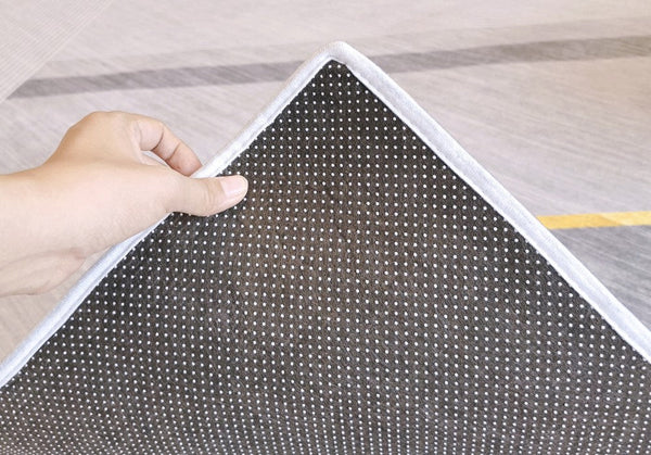 Modern Rugs for Living Room, Bedroom Modern Rugs, Dining Room Geometric Modern Rugs, Extra Large Gray Contemporary Modern Rugs for Office-ArtWorkCrafts.com