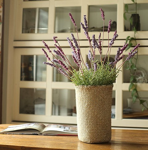 Lavender Flowers, Spring Artificial Floral for Dining Room, Bedroom Flower Arrangement Ideas, Simple Modern Floral Arrangement Ideas for Home Decoration-ArtWorkCrafts.com