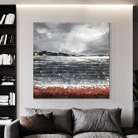 Large Abstract Paintings for Bedroom, Simple Painting Ideas for Living Room, Hand Painted Acrylic Painting, Simple Modern Wall Art Ideas-ArtWorkCrafts.com