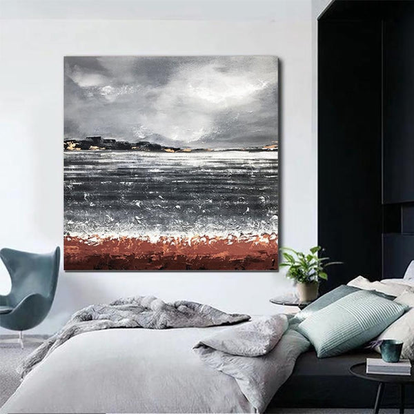 Large Abstract Paintings for Bedroom, Simple Painting Ideas for Living Room, Hand Painted Acrylic Painting, Simple Modern Wall Art Ideas-ArtWorkCrafts.com