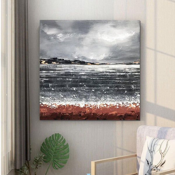 Large Abstract Paintings for Bedroom, Simple Painting Ideas for Living Room, Hand Painted Acrylic Painting, Simple Modern Wall Art Ideas-ArtWorkCrafts.com