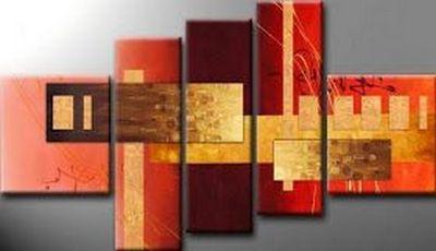 Acrylic Wall Art Paintings, Contemporary Painting, Modern Art, 5 Piece Canvas Art, Acrylic Painting on Canvas-ArtWorkCrafts.com