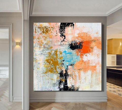 Huge Canvas Painting, Extra Large Paintings on Canvas, Simple Painting Ideas, Living Room Wall Art Paintings, Modern Canvas Painting for Bedroom-ArtWorkCrafts.com