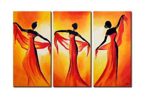 African Woman Painting, Large Painting on Canvas, African Acrylic Paintings, Living Room Wall Art Paintings, Buy Art Online-ArtWorkCrafts.com