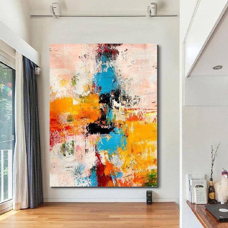 Canvas Painting for Living Room, Extra Large Wall Art Painting, Modern Contemporary Abstract Artwork-ArtWorkCrafts.com