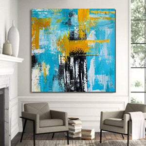 Acrylic Paintings for Bedroom, Living Room Wall Painting, Large Paintings for Sale, Abstract Acrylic Paintings, Contemporary Modern Art, Simple Canvas Painting-ArtWorkCrafts.com