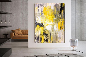 Modern Wall Art Painting, Large Contemporary Abstract Artwork, Acrylic Painting for Living Room-ArtWorkCrafts.com