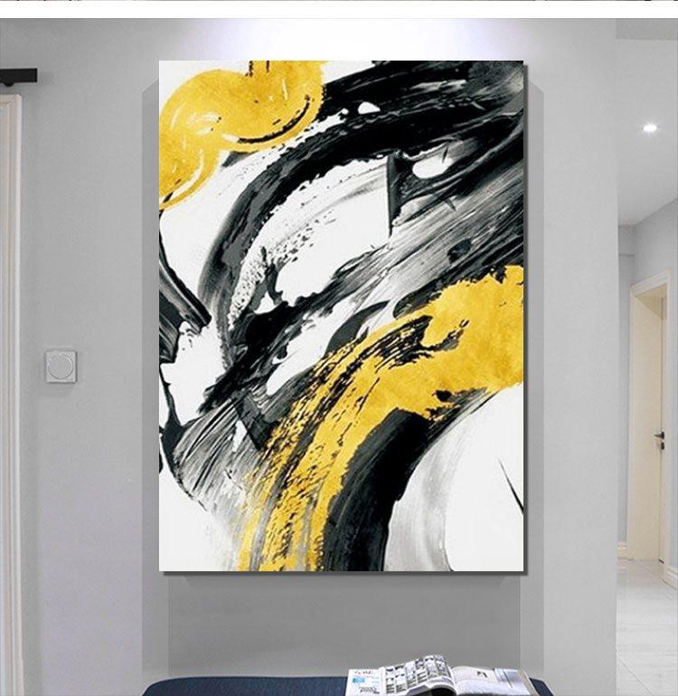 Hand Painted Acrylic Painting, Wall Art Paintings, Modern Abstract Painting, Extra Large Paintings for Living Room-ArtWorkCrafts.com