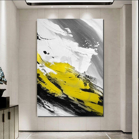 Contemporary Canvas Artwork, Large Modern Acrylic Painting, Wall Art for Dining Room, Hand Painted Wall Art Painting-ArtWorkCrafts.com