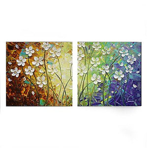 Flower Painting, Acrylic Flower Paintings, Bedroom Wall Art Painting, Modern Contemporary Paintings-ArtWorkCrafts.com