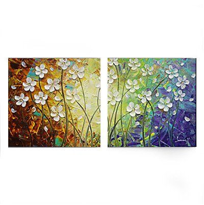 Flower Painting, Acrylic Flower Paintings, Bedroom Wall Art Painting, Modern Contemporary Paintings-ArtWorkCrafts.com