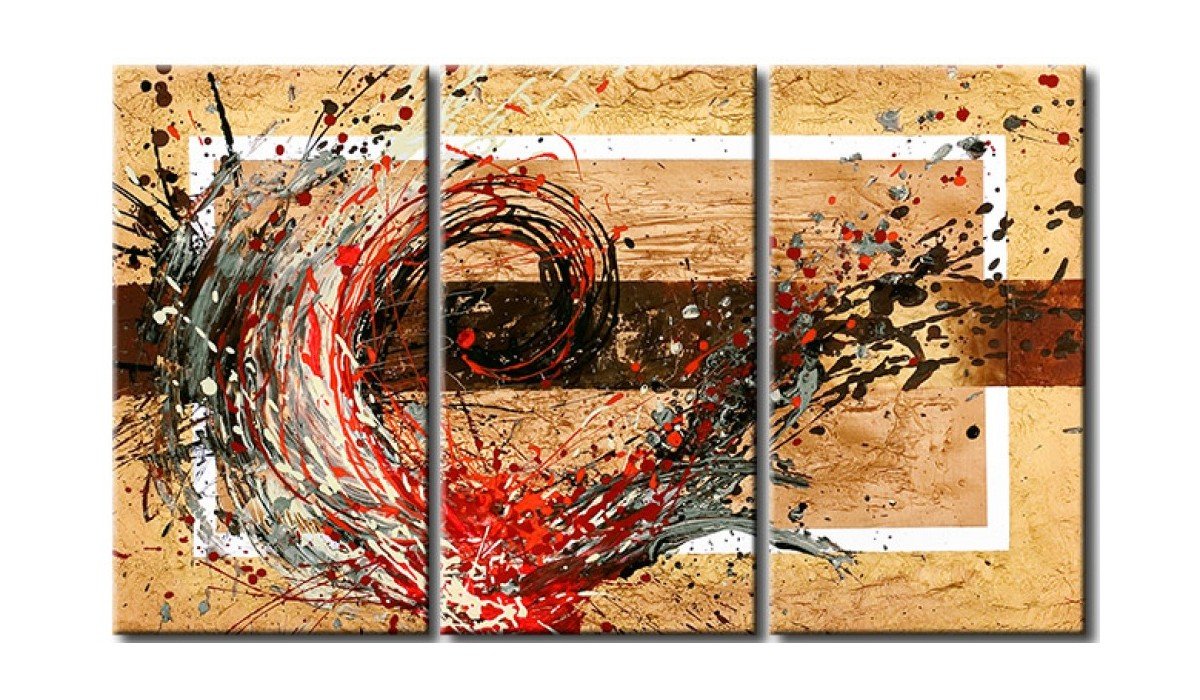 Acrylic Abstract Paintings for Living Room, 3 Piece Wall Painting, Modern Acrylic Paintings, Large Wall Art Paintings-ArtWorkCrafts.com