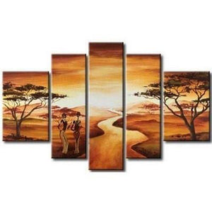 Large Wall Art Paintings, African Women Figure Painting, Bedroom Canvas Painting, Living Room Wall Art Ideas, Landscape Canvas Paintings, Buy Art Online-ArtWorkCrafts.com