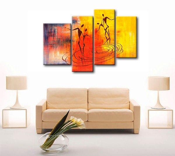 Abstract Painting of Love, Large Acrylic Painting, Abstract Painting on Canvas, Bedroom Wall Art Paintings, Simple Modern Art-ArtWorkCrafts.com