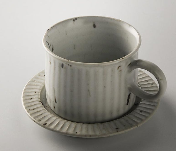 Latte Coffee Cup, Cappuccino Coffee Mug, Pottery Coffee Cups, Tea Cup, Ceramic Coffee Cup, Coffee Cup and Saucer Set-ArtWorkCrafts.com