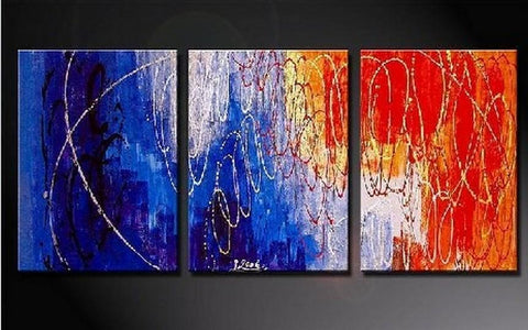 Large Painting, Canvas Art, Abstract Art, Canvas Painting, Abstract Oil Painting, Living Room Art, Modern Art, 3 Piece Wall Art, Abstract Painting, Acrylic Art-ArtWorkCrafts.com