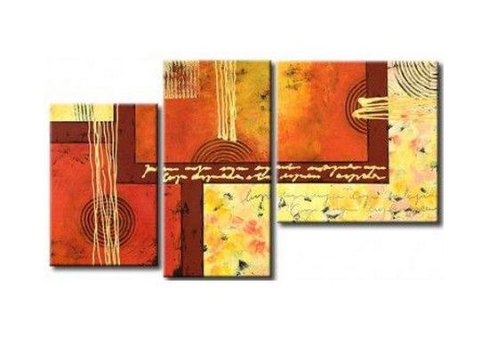 3 Piece Wall Art, Abstract Acrylic Paintings, Hand Painted Artwork, Acrylic Painting Abstract, Modern Wall Art Paintings-ArtWorkCrafts.com