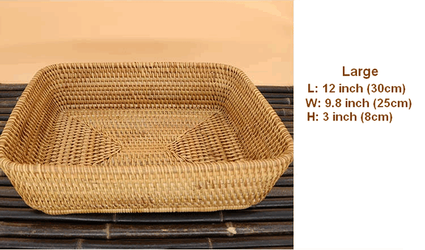 Fruit Basket, Rustic Basket, Vietnam Handmade Storage Basket, Woven Basket - Silvia Home Craft