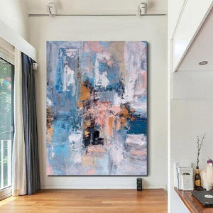 Large Acrylic Painting, Huge Paintings for Bedroom, Hand Painted Wall Art Painting, Modern Abstract Artwork-ArtWorkCrafts.com