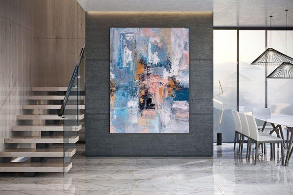 Large Acrylic Painting, Huge Paintings for Bedroom, Hand Painted Wall Art Painting, Modern Abstract Artwork-ArtWorkCrafts.com
